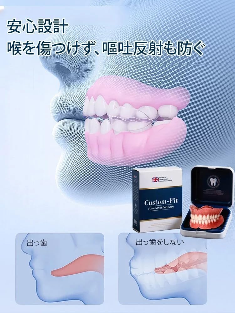 Amazon.co.jp: シリコン製入れ歯 義歯【2025new イギリス発の新研究